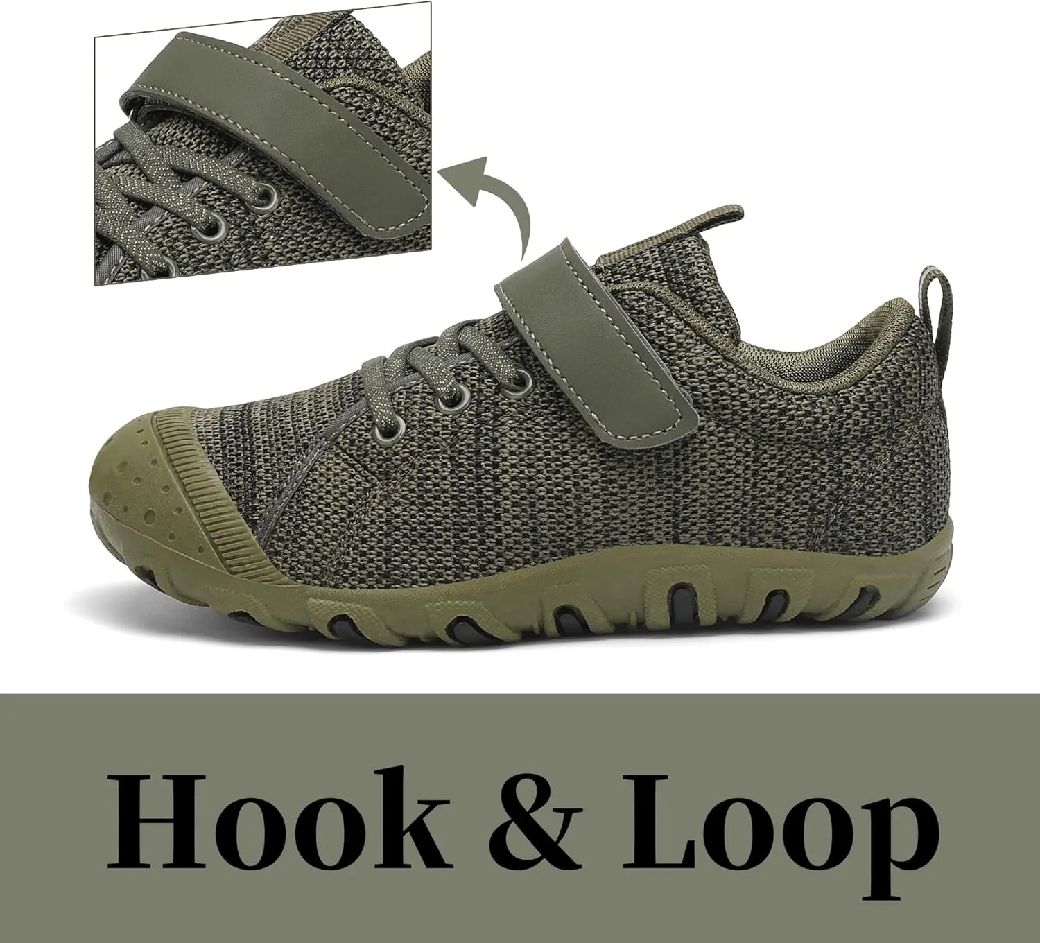 Kids Barefoot Shoes Anti-Collision Girls Boys Sneakers Slip on Running Hiking Tennis Shoes for Toddler/Little/Big Kid