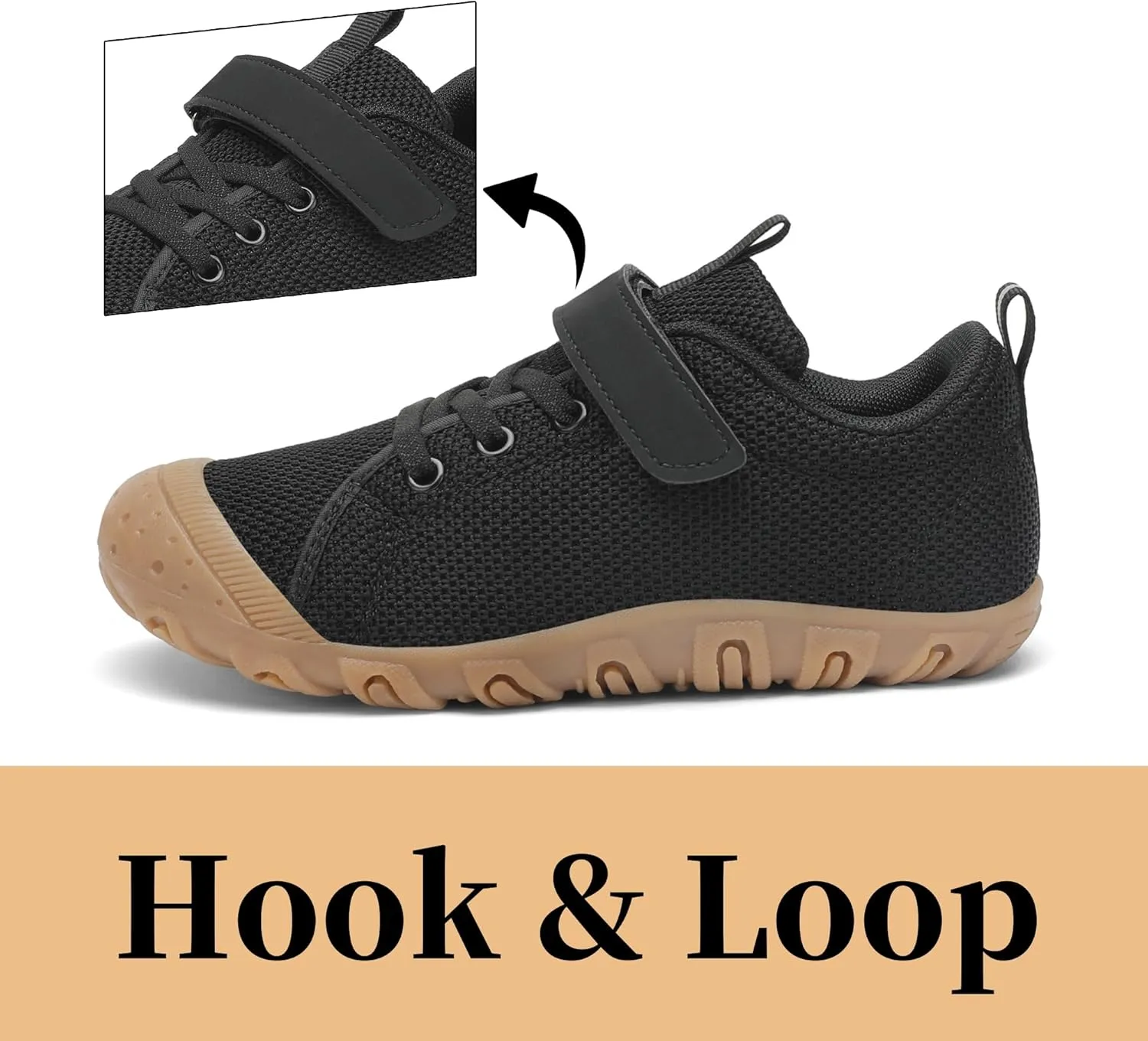 Kids Barefoot Shoes Anti-Collision Girls Boys Sneakers Slip on Running Hiking Tennis Shoes for Toddler/Little/Big Kid
