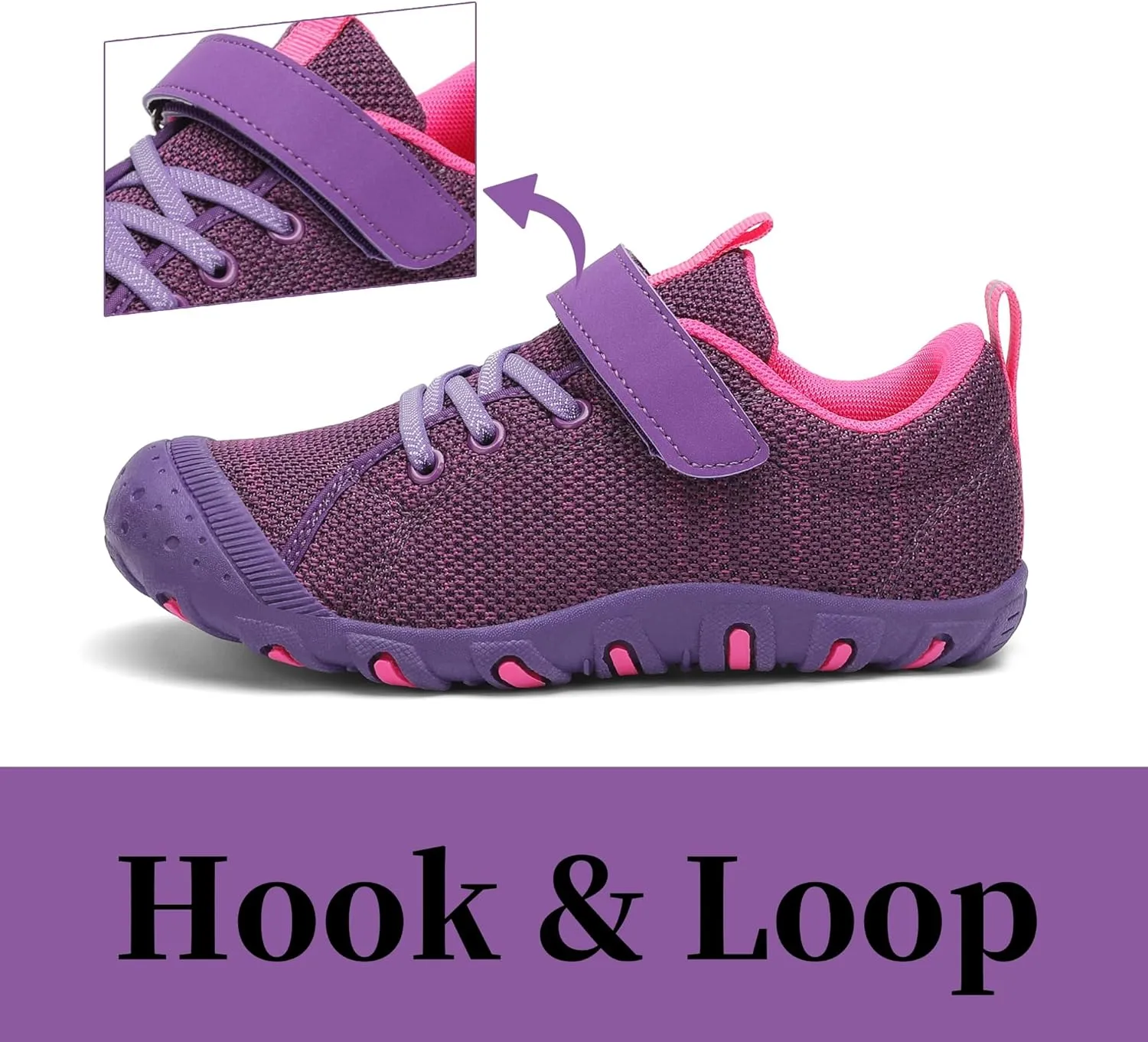 Kids Barefoot Shoes Anti-Collision Girls Boys Sneakers Slip on Running Hiking Tennis Shoes for Toddler/Little/Big Kid