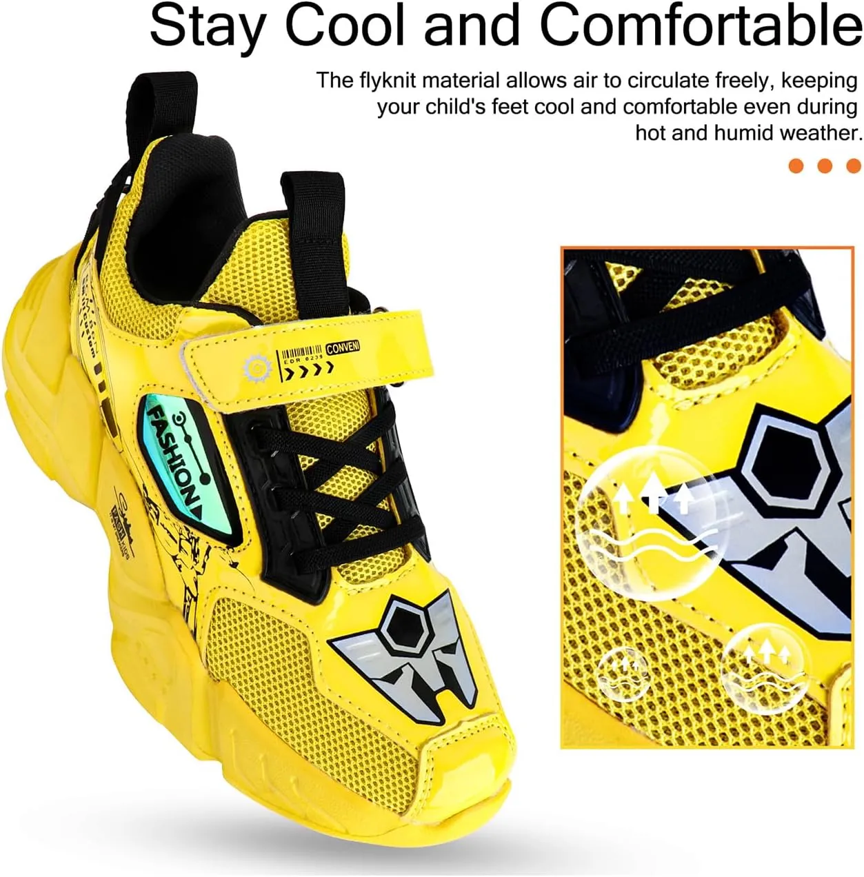 Kids Boys Sports Shoes Casual Shoes Mesh Breathable Trend Fashion Children's Basketball Shoes Sports Running Shoes