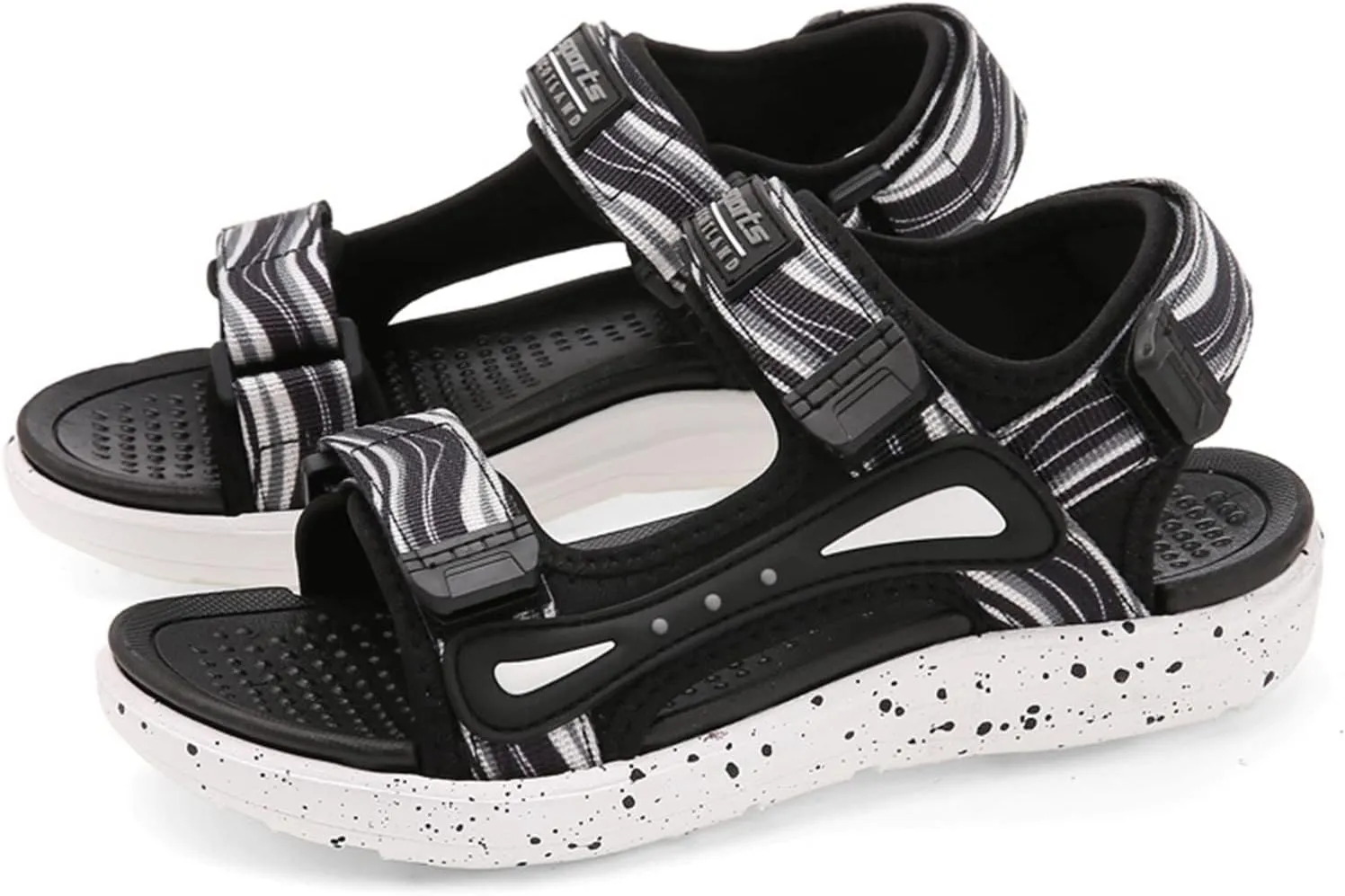 Kids Boys Summer Sports Sandals Hiking Beach Outdoor Open Toe Lightweight Breathable Non Slip Casual Walking Shoes