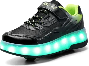 Kids Roller Skates - Roller Skate Shoes - Sneakers 2-in-1 Roller Shoes Suitable for Outdoor Sports Start The Adventure and Freedom Journey and Enjoy The Fun of Childhood