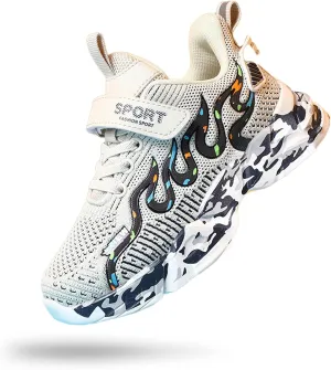 Kids Sneakers Lightweight Mesh Breathable Comfortable Running Tennis Athletic Boys Girls Shoes