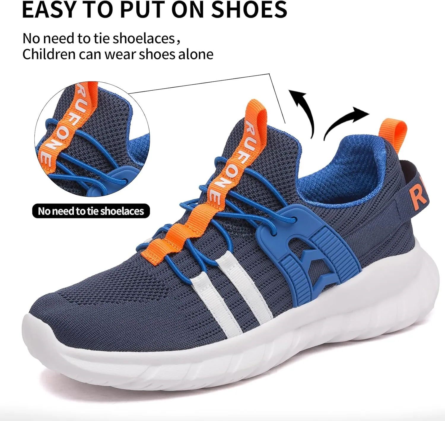 Kids Tennis Shoes for Boys Girls Lightweight Breathable Sneakers Running Athletic Shoes for Toddler/Little Kid/Big Kid