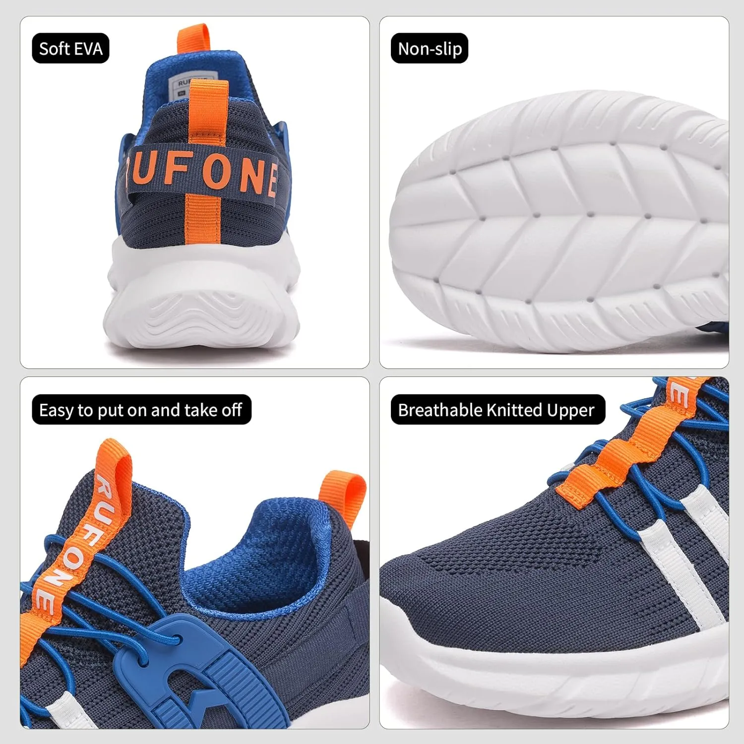 Kids Tennis Shoes for Boys Girls Lightweight Breathable Sneakers Running Athletic Shoes for Toddler/Little Kid/Big Kid