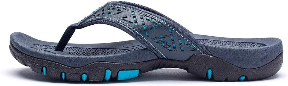 KIIU Mens Thong Sandals Indoor and Outdoor Beach Flip Flop