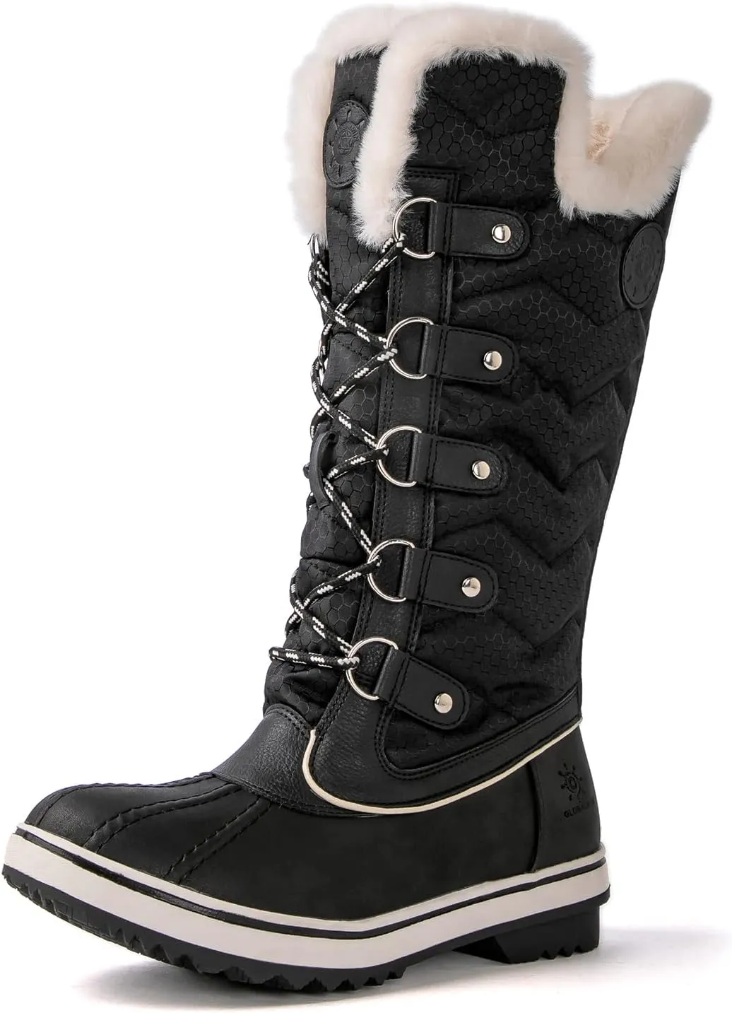 kingshow Women's Globalwin Mid Calf Waterproof Winter Boots Non-Slip Snow Boots For Women