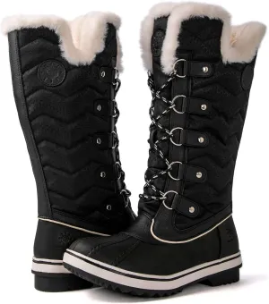 kingshow Women's Globalwin Mid Calf Waterproof Winter Boots Non-Slip Snow Boots For Women