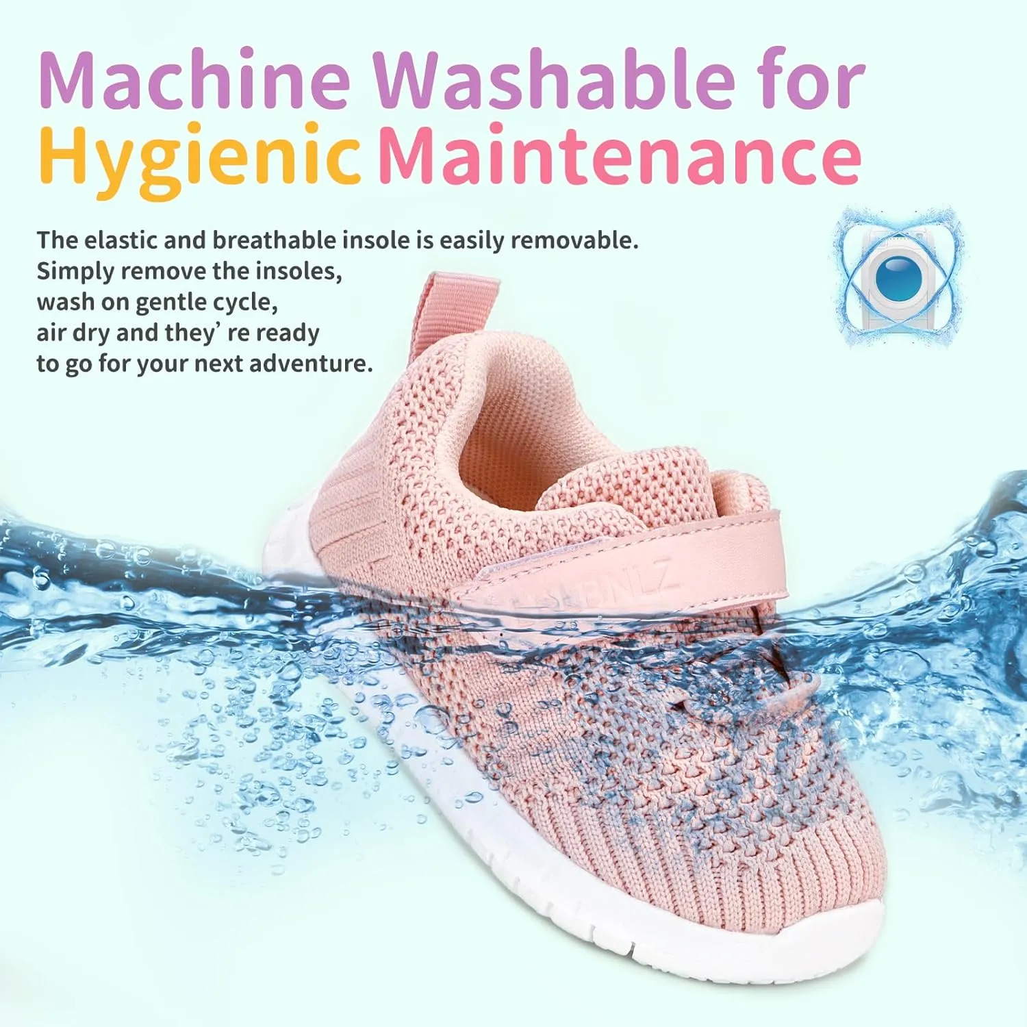 Knitted Slip-On Sneakers for Toddlers, Kids,Toddler Shoes, Baby Sneakers Girls Boys, Baby Walking Shoes, Non-Slip Fashion Baby Shoes, Lightweight Baby Socks Shoes,Daycare Shoes