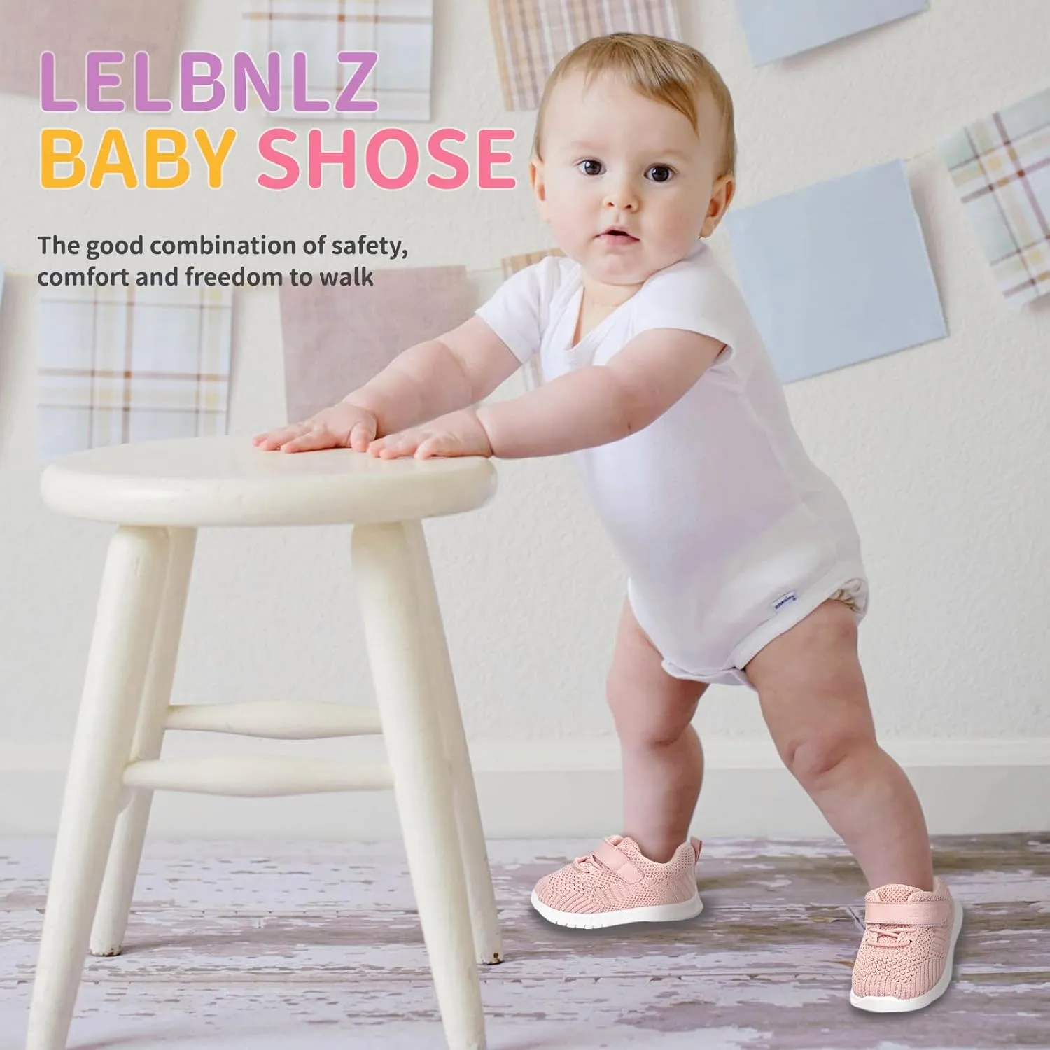 Knitted Slip-On Sneakers for Toddlers, Kids,Toddler Shoes, Baby Sneakers Girls Boys, Baby Walking Shoes, Non-Slip Fashion Baby Shoes, Lightweight Baby Socks Shoes,Daycare Shoes