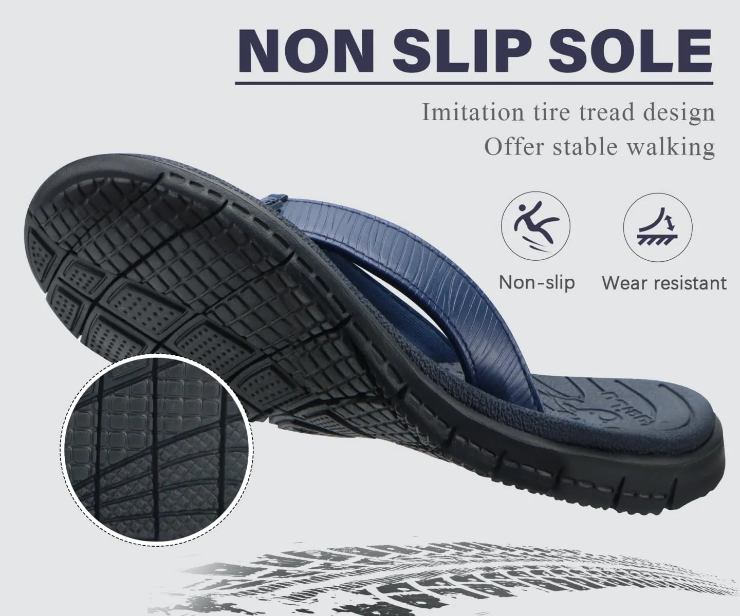 KuaiLu Comfortable Flip Flops for Women with Arch Support Summer Beach Walking Thong Sandals Slip On Indoor Outdoor