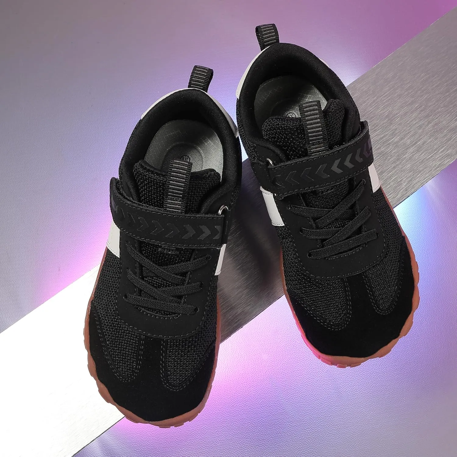 KUBUA Boys Girls Sneakers Kids Barefoot Shoes Comfort Anti-Slip Walking Shoes for Indoor Outdoor Toddler Little Big Kid