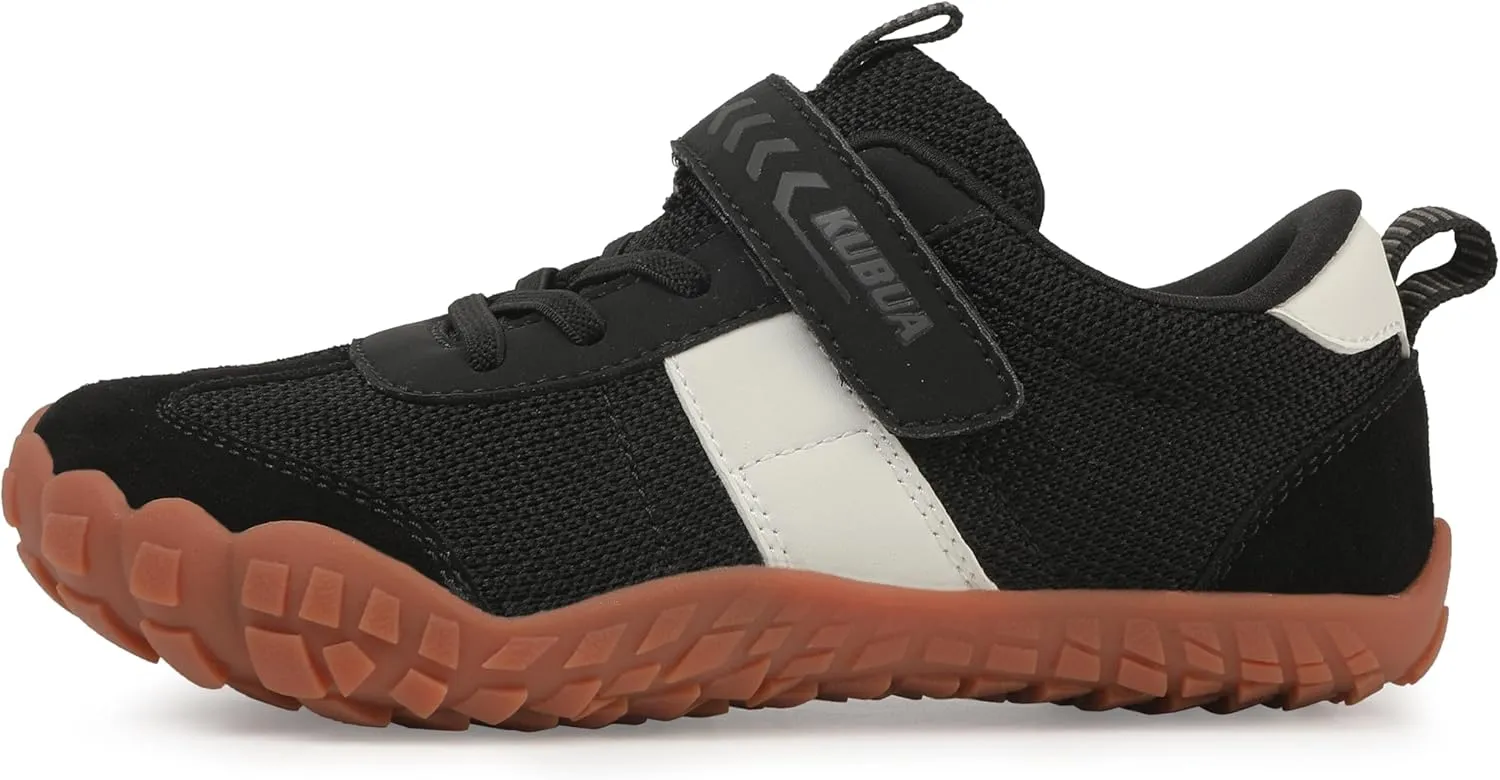 KUBUA Boys Girls Sneakers Kids Barefoot Shoes Comfort Anti-Slip Walking Shoes for Indoor Outdoor Toddler Little Big Kid