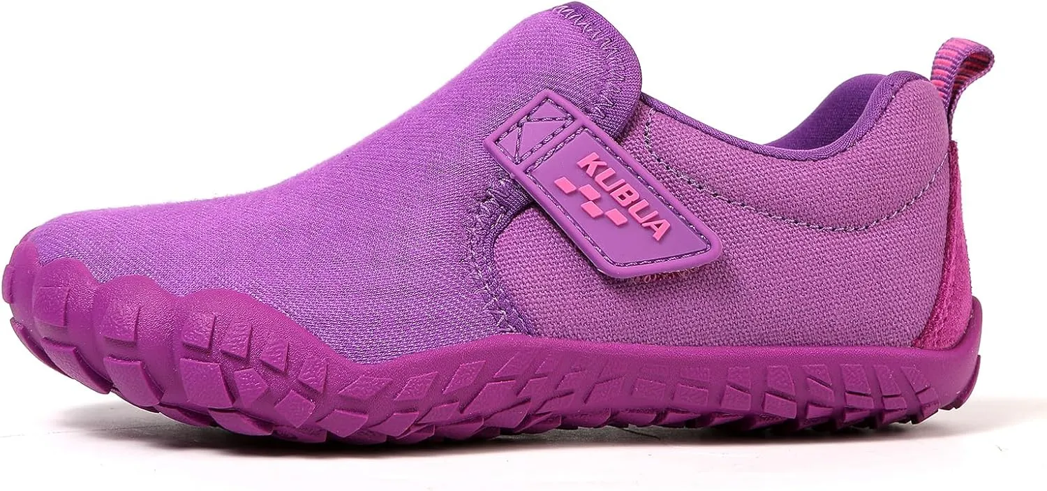 KUBUA Kids Barefoot Shoes Boys Girls Slip On Minimalist Sneakers for Walking Tennis Athletic Hiking Toddler Little Big Kid