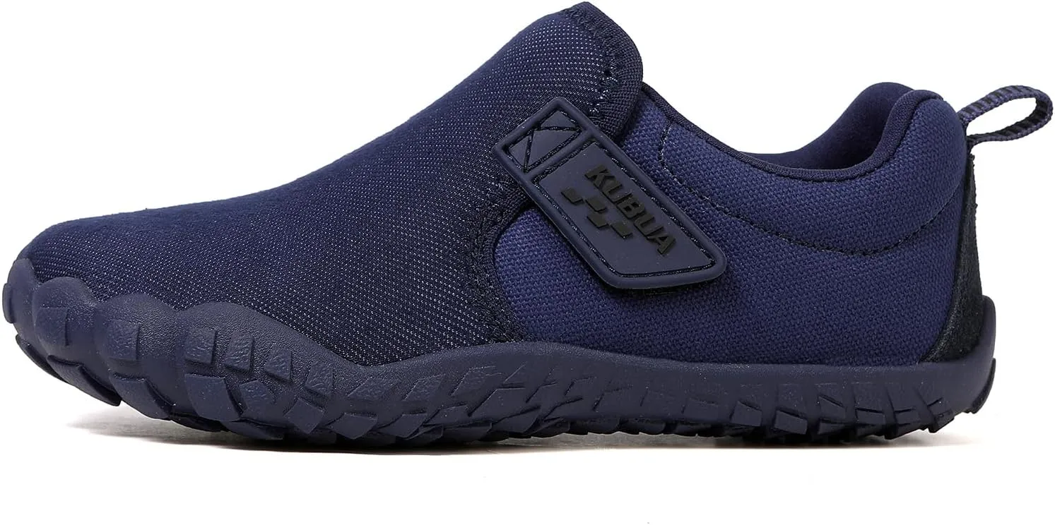 KUBUA Kids Barefoot Shoes Boys Girls Slip On Minimalist Sneakers for Walking Tennis Athletic Hiking Toddler Little Big Kid