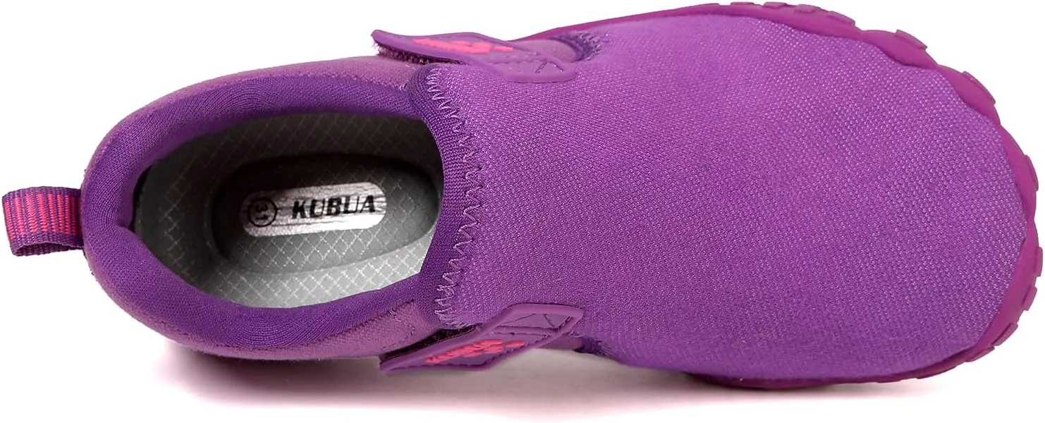 KUBUA Kids Barefoot Shoes Boys Girls Slip On Minimalist Sneakers for Walking Tennis Athletic Hiking Toddler Little Big Kid