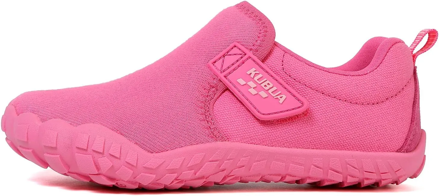 KUBUA Kids Barefoot Shoes Boys Girls Slip On Minimalist Sneakers for Walking Tennis Athletic Hiking Toddler Little Big Kid