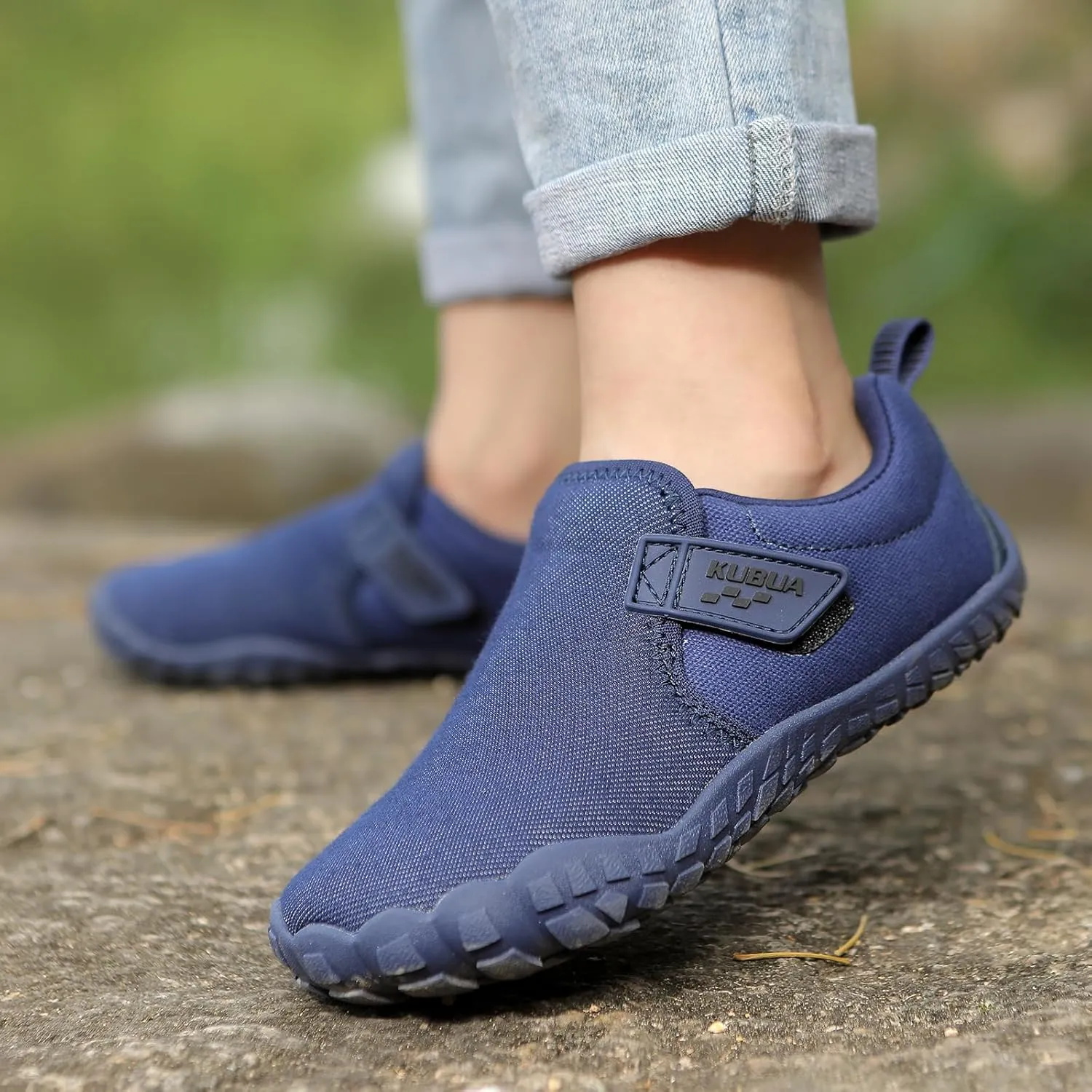 KUBUA Kids Barefoot Shoes Boys Girls Slip On Minimalist Sneakers for Walking Tennis Athletic Hiking Toddler Little Big Kid