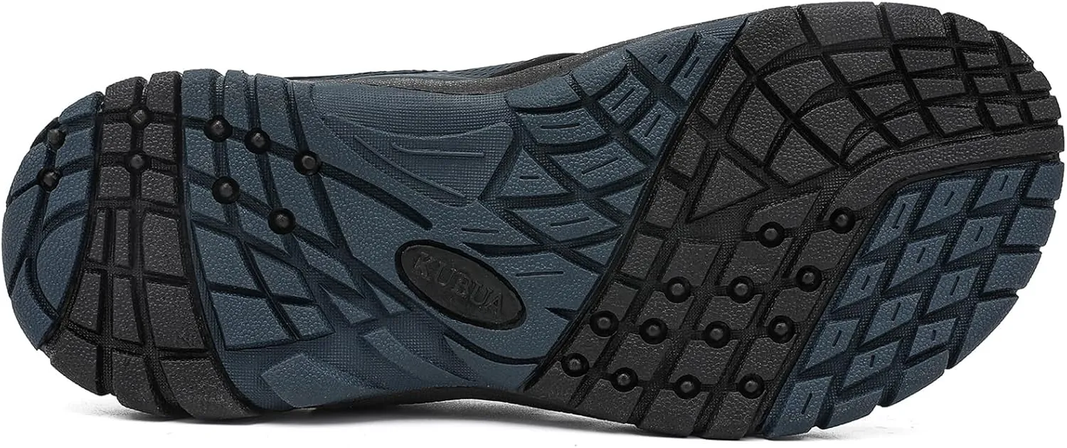KUBUA Men's Beach Flip-Flops Water Sandals Outdoor Athletic Thong Sandal Slippers
