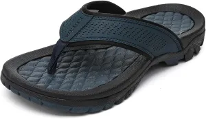 KUBUA Men's Beach Flip-Flops Water Sandals Outdoor Athletic Thong Sandal Slippers