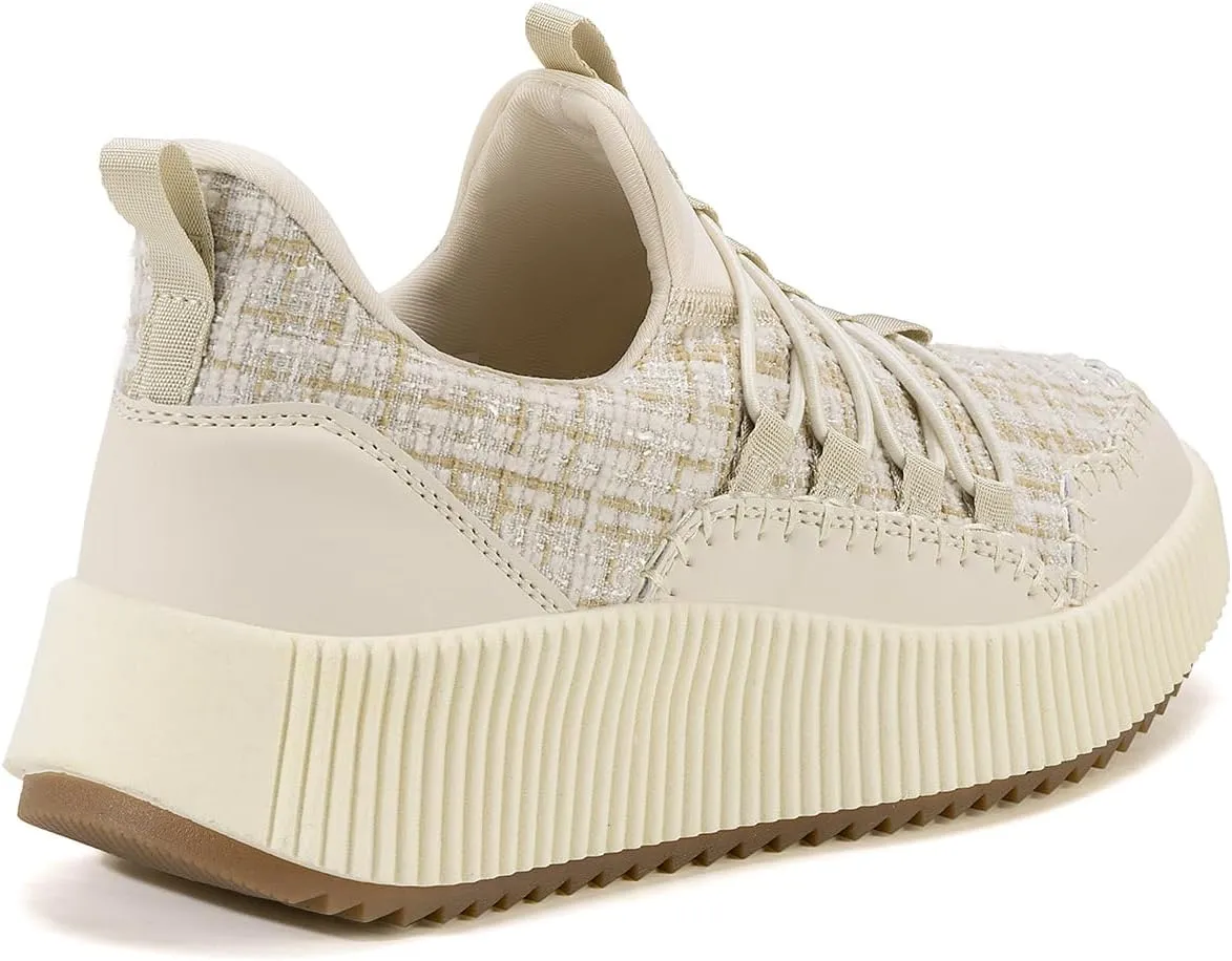 Kyedoo Women's Platform Chunky Sneakers Comfortable Casual Fashion Lace-up City Travel Walking Shoes