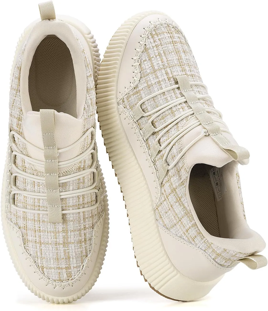 Kyedoo Women's Platform Chunky Sneakers Comfortable Casual Fashion Lace-up City Travel Walking Shoes