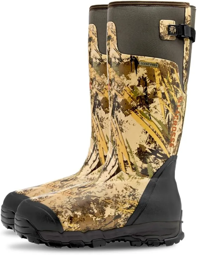 LaCrosse Alphaburly Pro 18" Insulated Hunting Boots for Men Featuring Waterproof Rubber, 1600G Thinsulate, and EVA Footbed, First Lite Cipher