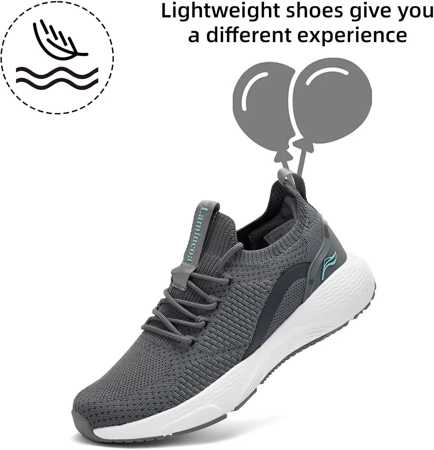 Lamincoa Women Slip on Walking Shoes Lightweight Running Shoes Casual Workout Gym Tennis Sneakers for Women