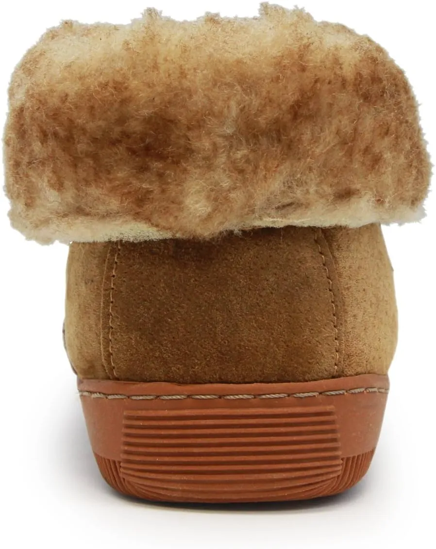 Lamo Men's Bootie Shoe, Suede, Chestnut