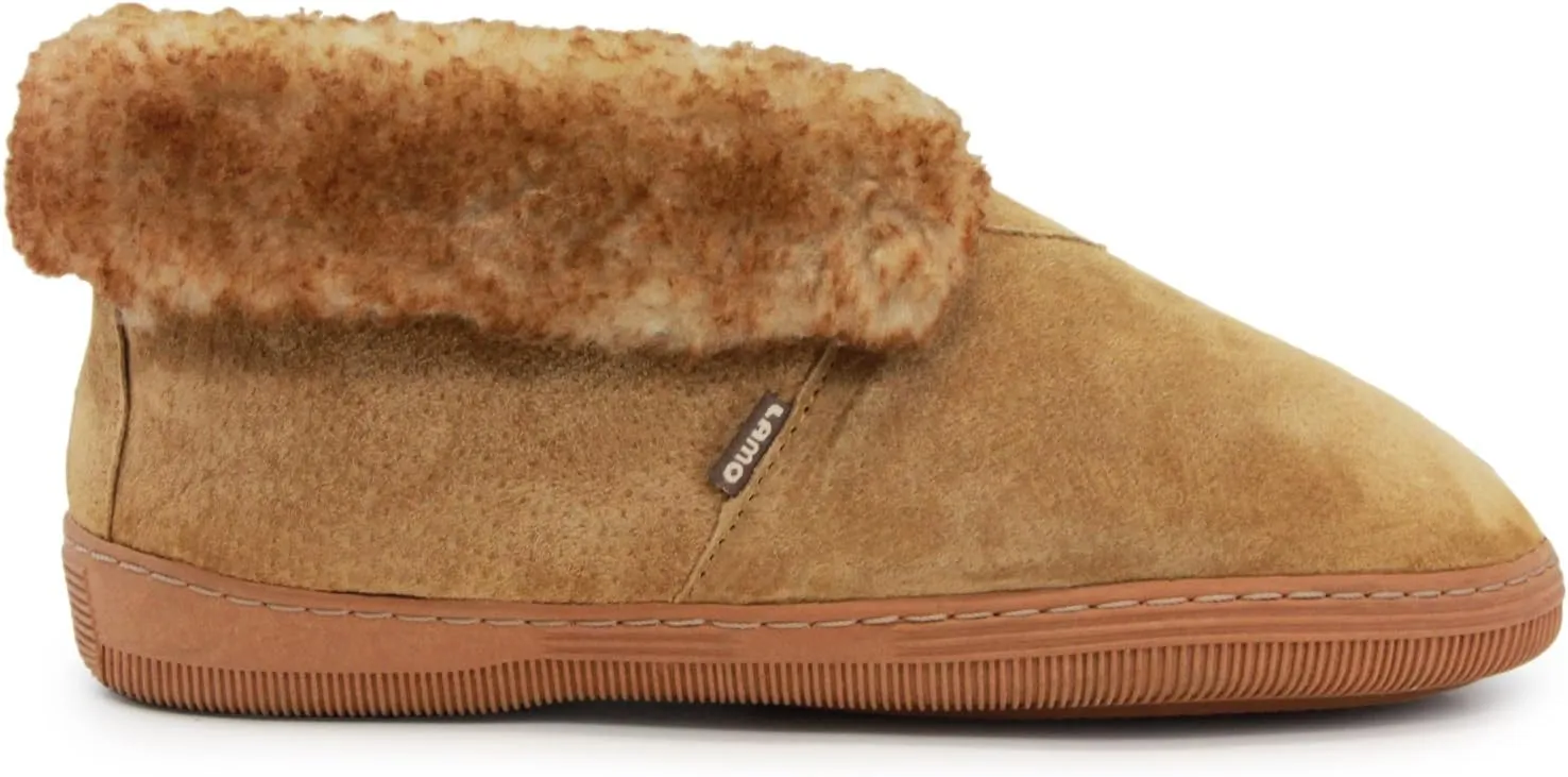 Lamo Men's Bootie Shoe, Suede, Chestnut