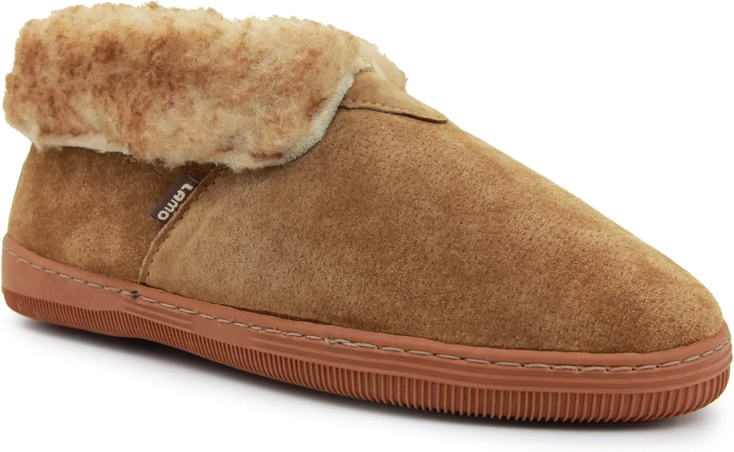 Lamo Men's Bootie Shoe, Suede, Chestnut