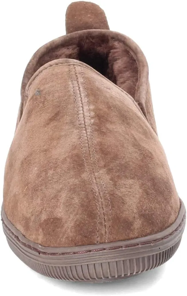 Lamo Men's Romeo Slip-on Shoe, Suede, Chestnut