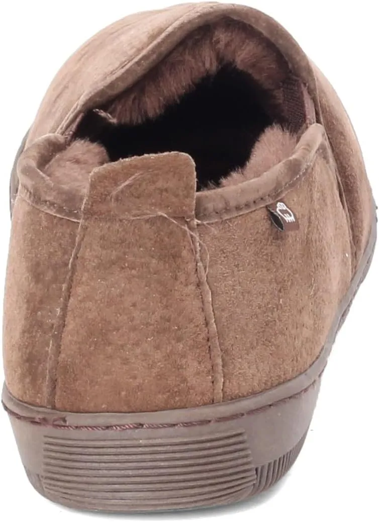 Lamo Men's Romeo Slip-on Shoe, Suede, Chestnut