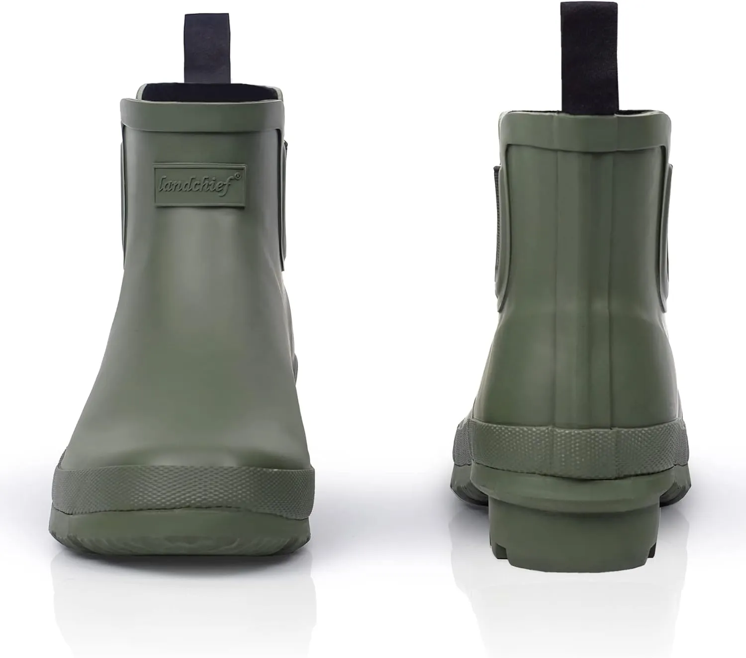landchief Rain Boots for Women, Waterproof Ladies Tall Knee High Rubber boots,Comfort Garden Boots Anti-Slip Mid Heel Women Rain Shoes Outdoor