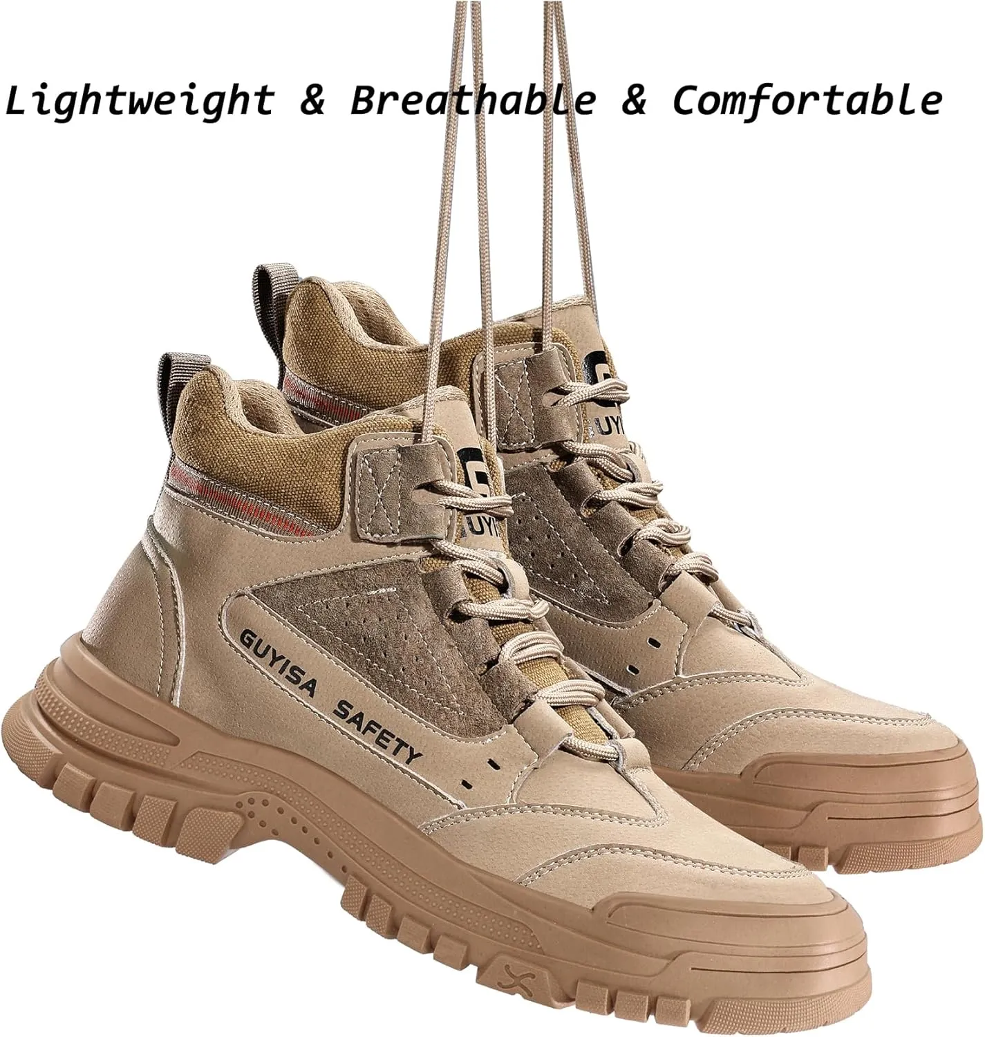 Lightweight Work Safety Shoes Steel Toe Industry Construction Slip Resistant Sneakers