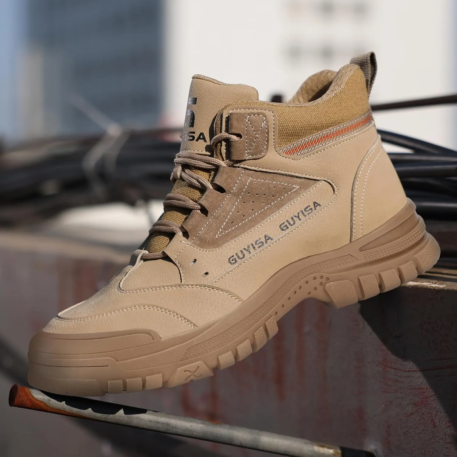Lightweight Work Safety Shoes Steel Toe Industry Construction Slip Resistant Sneakers