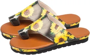 Loizziuy Beach Must Haves Sandals American Flag Summer Platform Thong Slippers Sandals Perfect for The Beach or Pool