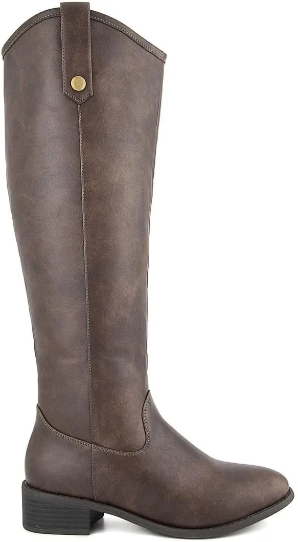 LONDON FOG Womens Irie Riding Boot, Regular and Wide Calf colors available