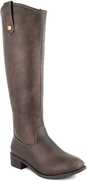 LONDON FOG Womens Irie Riding Boot, Regular and Wide Calf colors available