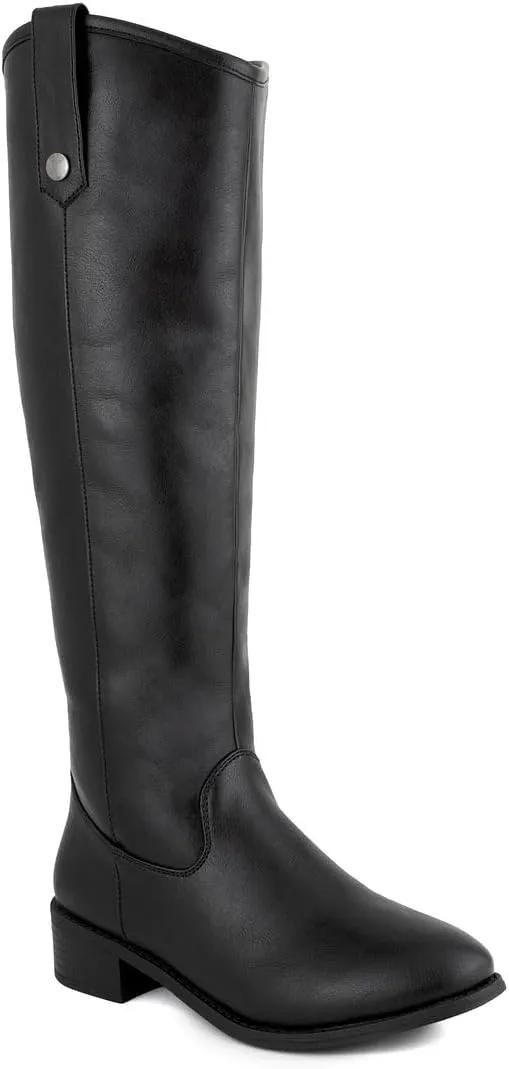 LONDON FOG Womens Irie Riding Boot, Regular and Wide Calf colors available