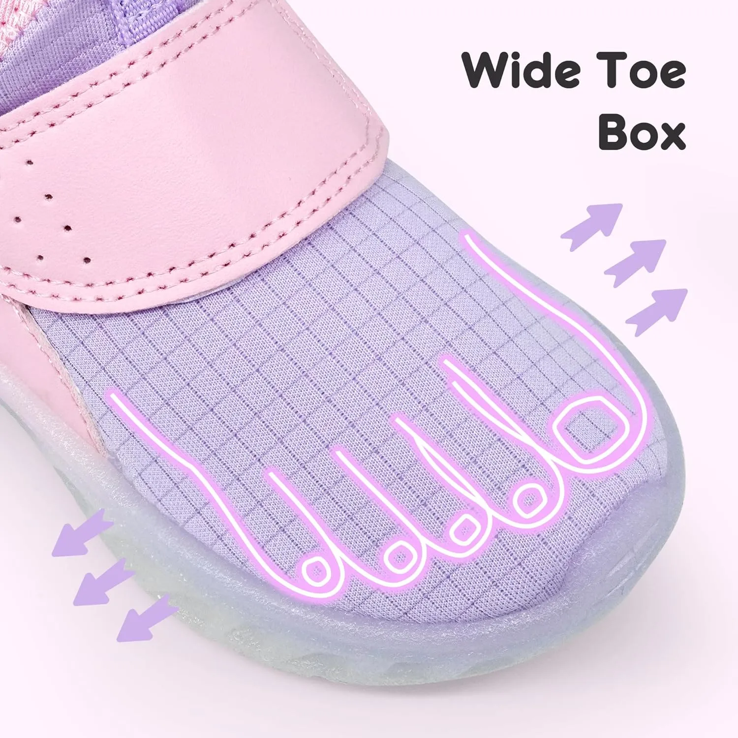LOUGSIN Boys Girls Light Up Shoes Lightweight Breathable Comfort Tennis Zyteo Walking Running Sneakers for Toddler Little Kids