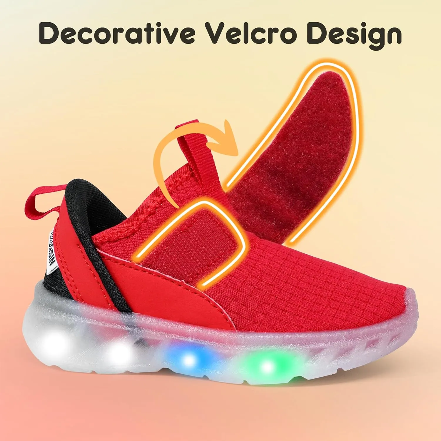 LOUGSIN Boys Girls Light Up Shoes Lightweight Breathable Comfort Tennis Zyteo Walking Running Sneakers for Toddler Little Kids