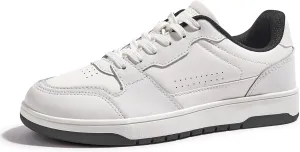 LUCKY STEP Men's Fashion Sneakers Lace Up Casual Low Top Anti-Slip Tennis Skateboard Basketball Walking Shoes