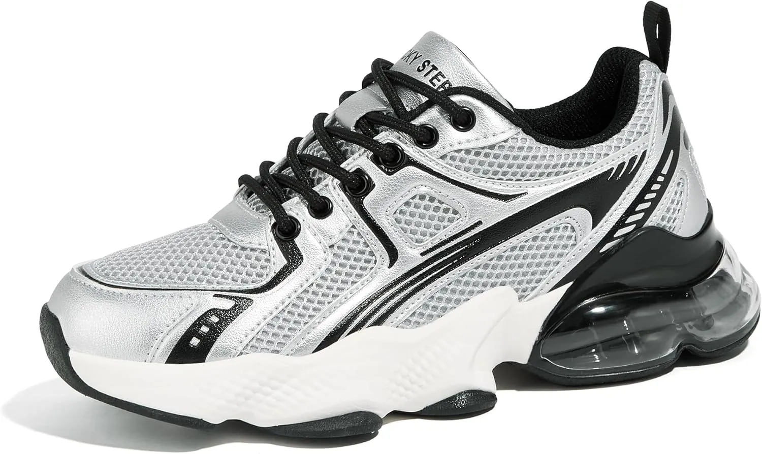 LUCKY STEP Women's Air Cushion Running Shoes Athletic Tennis Sneakers Lightweight Sports Mesh Gym Jogging Workout Walking Shoes