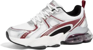 LUCKY STEP Women's Air Cushion Running Shoes Athletic Tennis Sneakers Lightweight Sports Mesh Gym Jogging Workout Walking Shoes