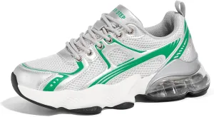 LUCKY STEP Women's Air Cushion Running Shoes Athletic Tennis Sneakers Lightweight Sports Mesh Gym Jogging Workout Walking Shoes