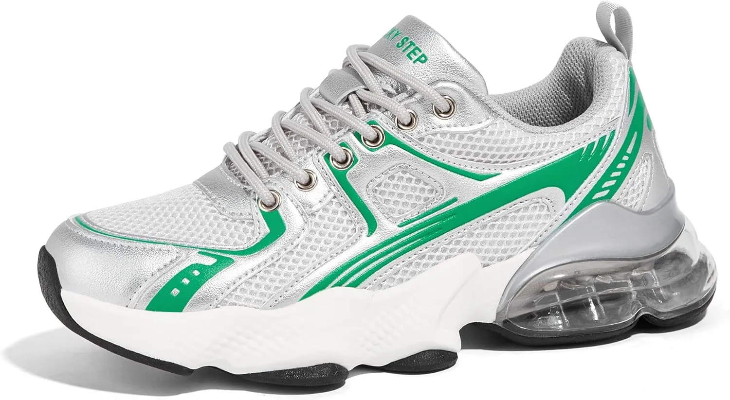 LUCKY STEP Women's Air Cushion Running Shoes Athletic Tennis Sneakers Lightweight Sports Mesh Gym Jogging Workout Walking Shoes