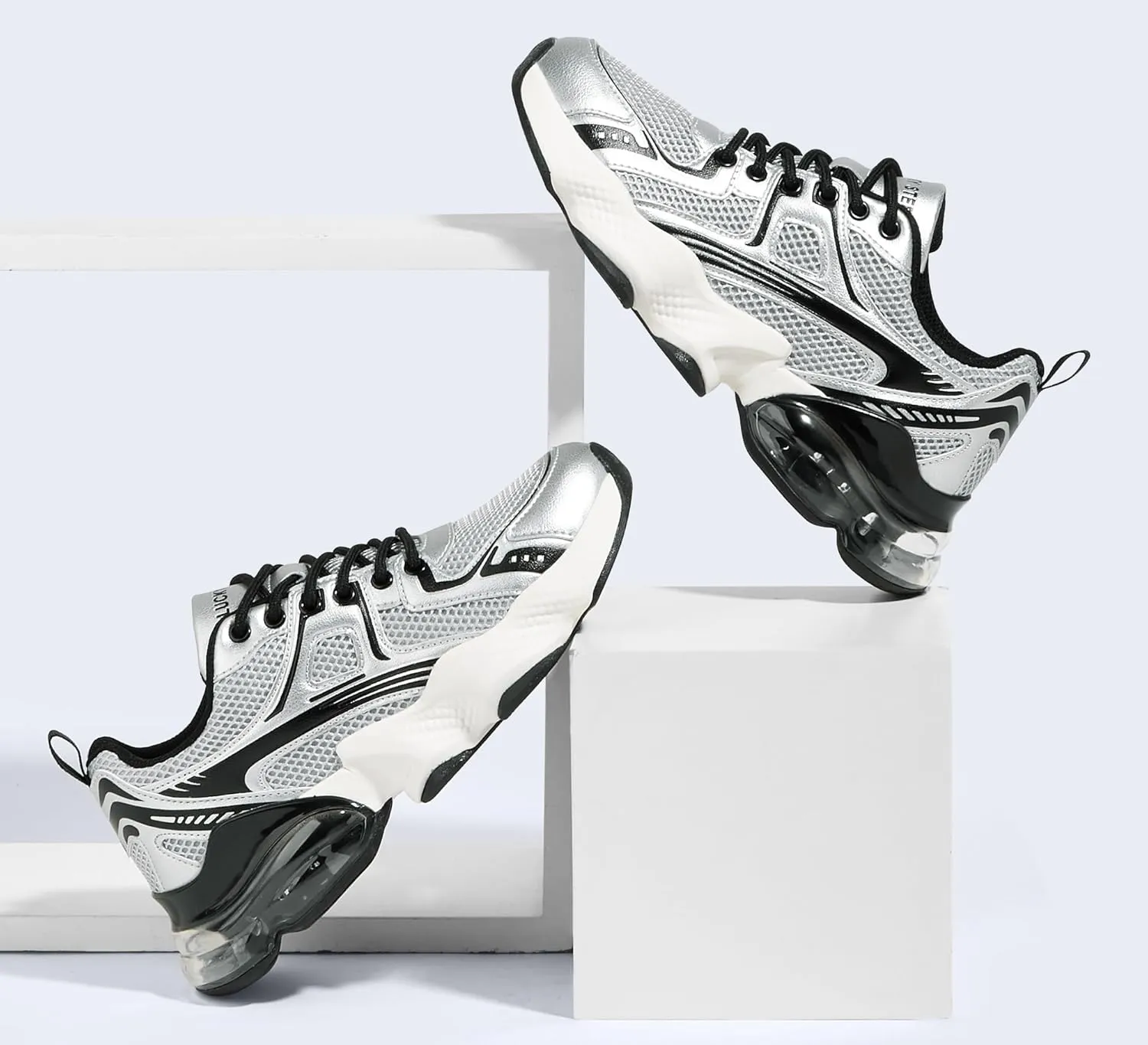 LUCKY STEP Women's Air Cushion Running Shoes Athletic Tennis Sneakers Lightweight Sports Mesh Gym Jogging Workout Walking Shoes