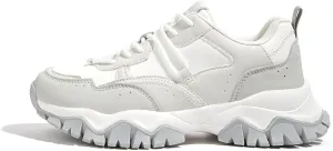LUCKY STEP Women's Chunky Sneakers Fashion Platform Retro Tennis Casual Classic Cute Dad Anti-Slip Stylish Walking Sport Shoes