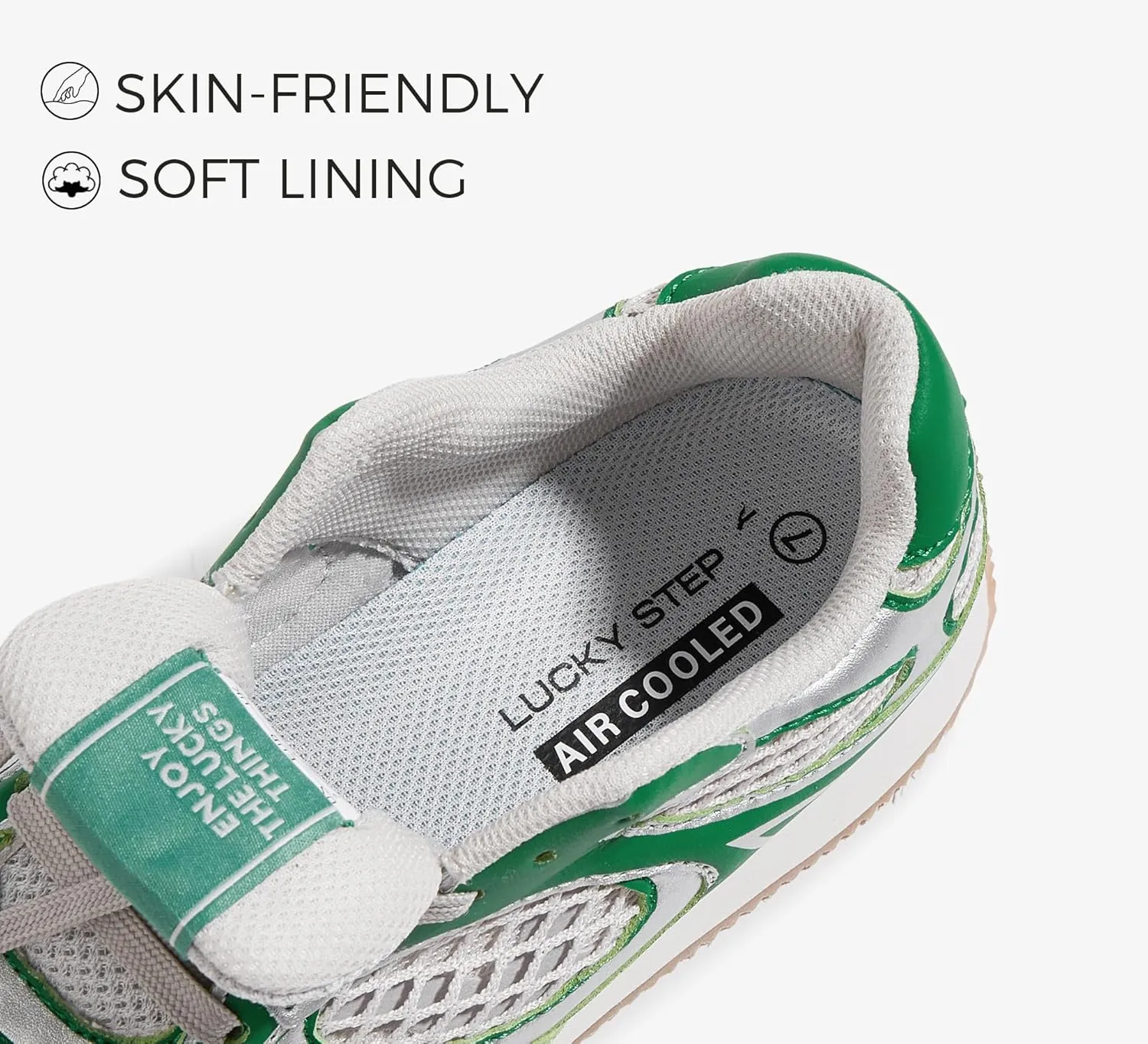 LUCKY STEP Women's Retro Fashion Sneakers Mesh Breathable Casual Walking Shoes Comfortable Tennis Athletic Trainers